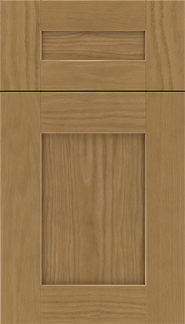 Pearson 5pc Oak flat panel cabinet door in Tuscan
