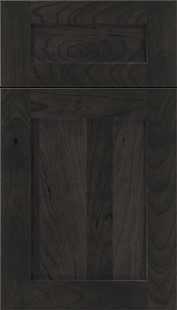 Plymouth 5pc Cherry shaker cabinet door in Charcoal