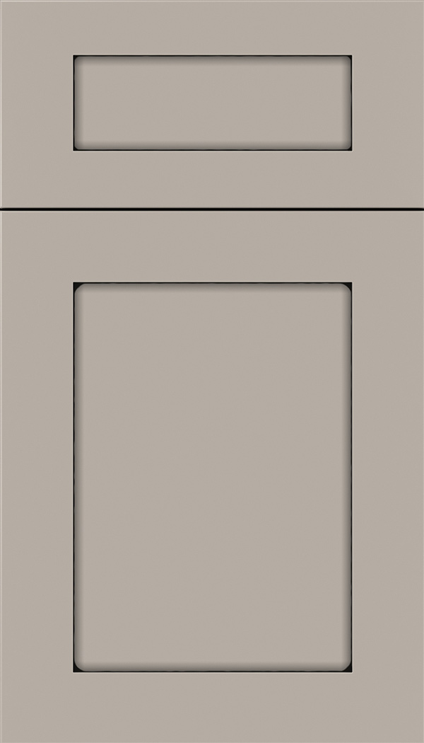 Plymouth 5pc Maple shaker cabinet door in Nimbus with Black glaze