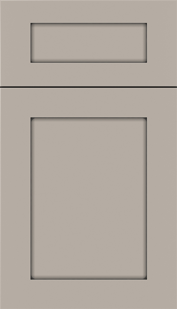Plymouth 5pc Maple shaker cabinet door in Nimbus with Pewter glaze