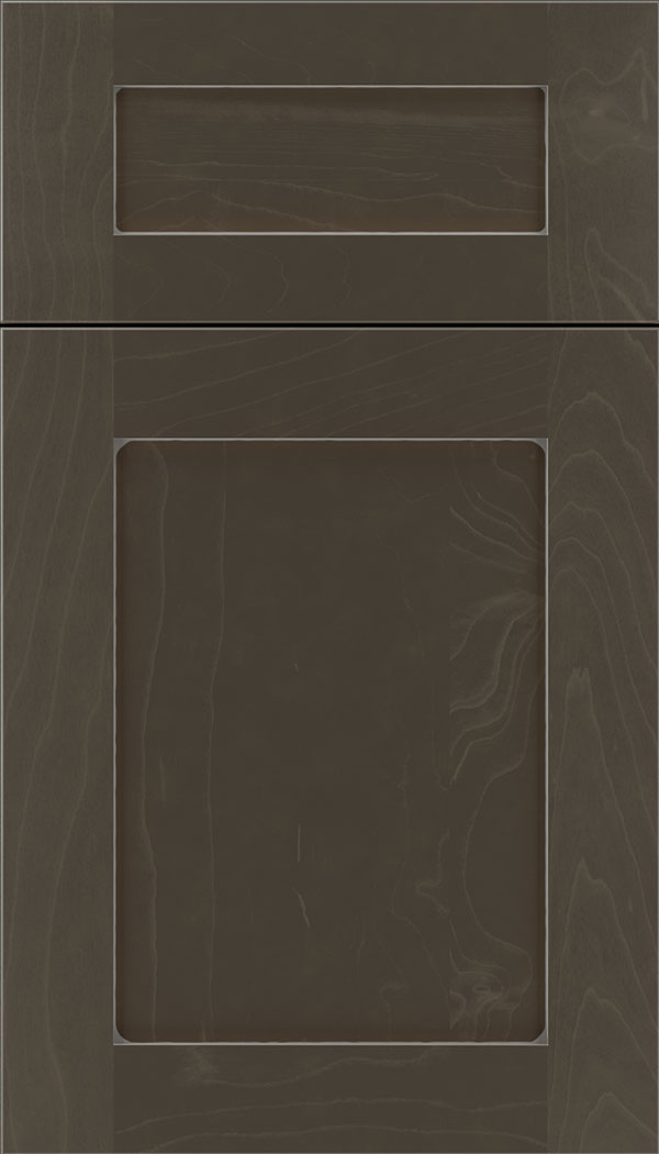 Plymouth 5pc Maple shaker cabinet door in Thunder with Pewter glaze