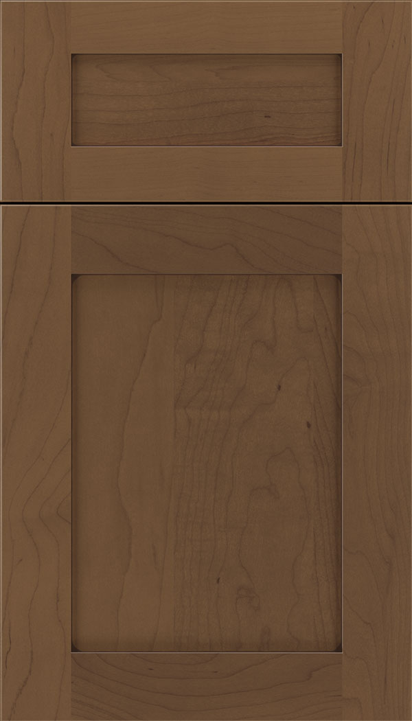 Plymouth 5pc Maple shaker cabinet door in Toffee with Mocha glaze