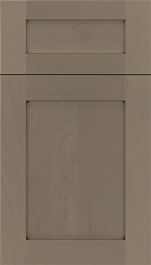 Plymouth 5pc Maple shaker cabinet door in Winter with Black glaze