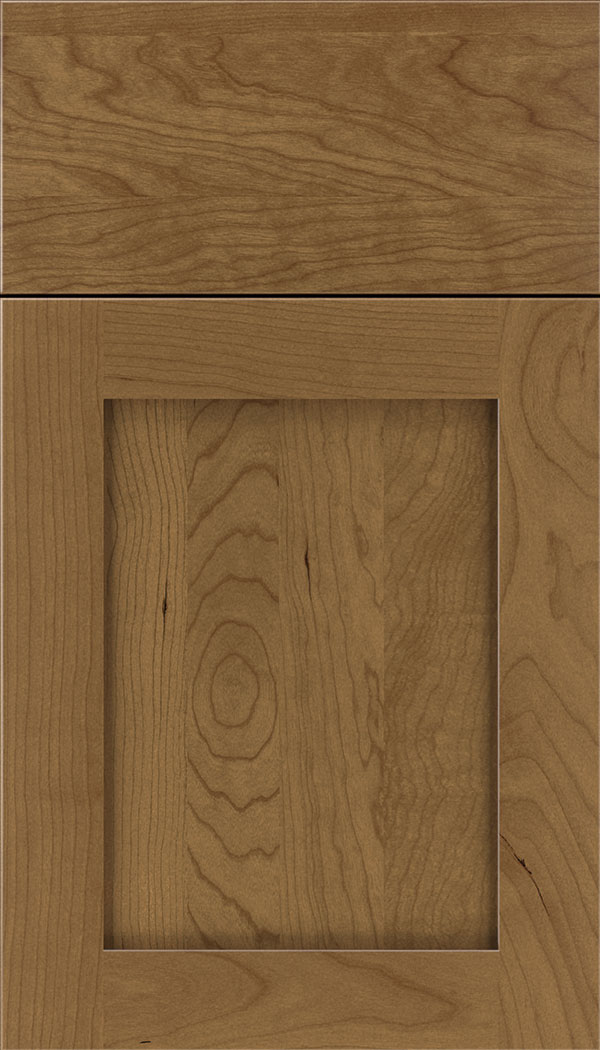 Plymouth Cherry shaker cabinet door in Tuscan