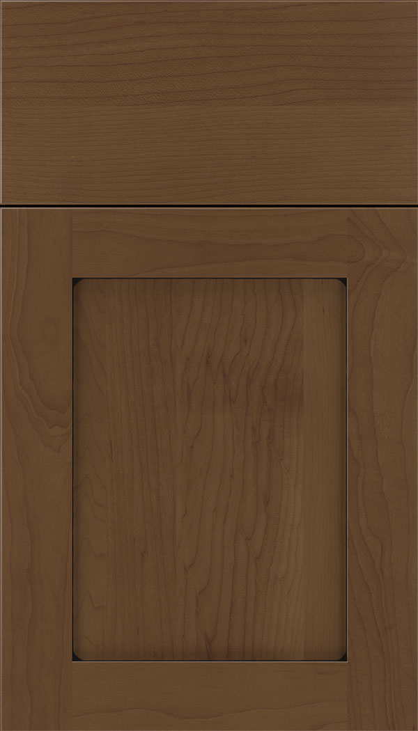 Plymouth Maple shaker cabinet door in Sienna with Black glaze