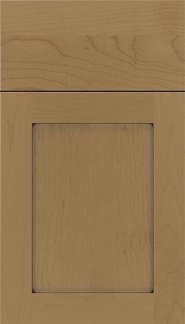Plymouth Maple shaker cabinet door in Tuscan with Mocha glaze