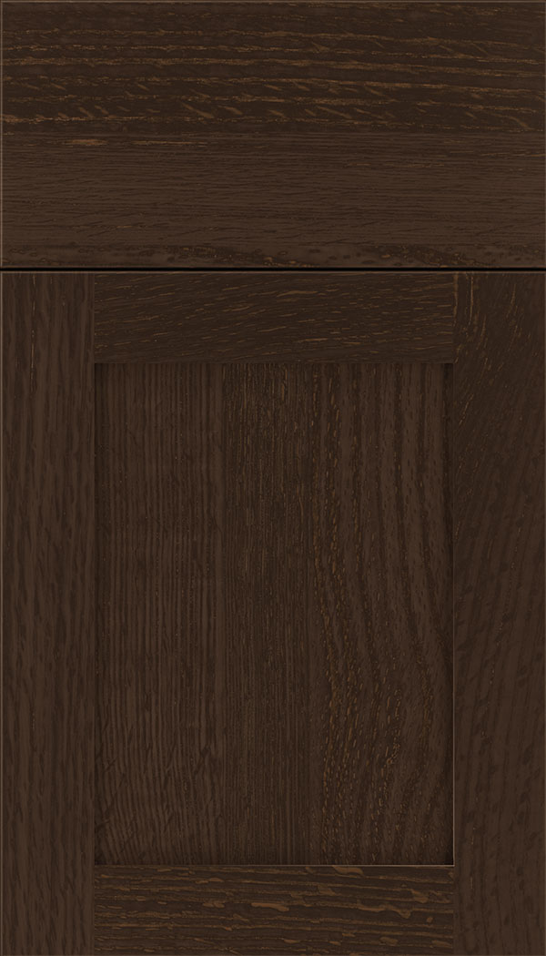 Plymouth Rift Oak shaker cabinet door in Cappuccino