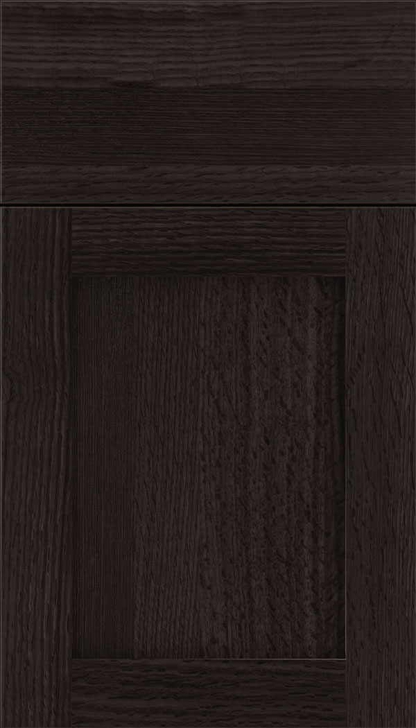 Plymouth Rift Oak shaker cabinet door in Charcoal