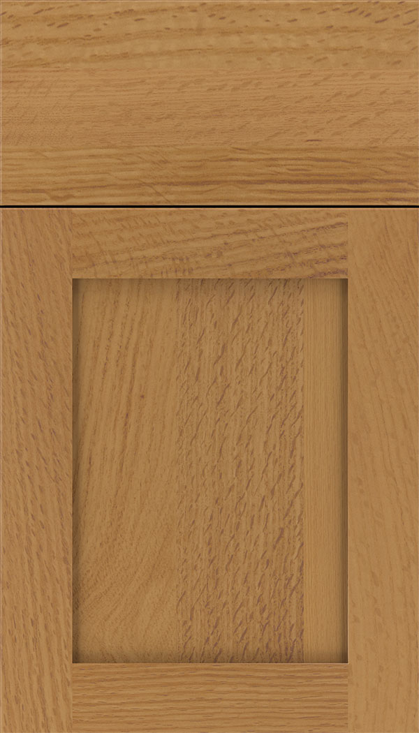 Plymouth Rift Oak shaker cabinet door in Spice