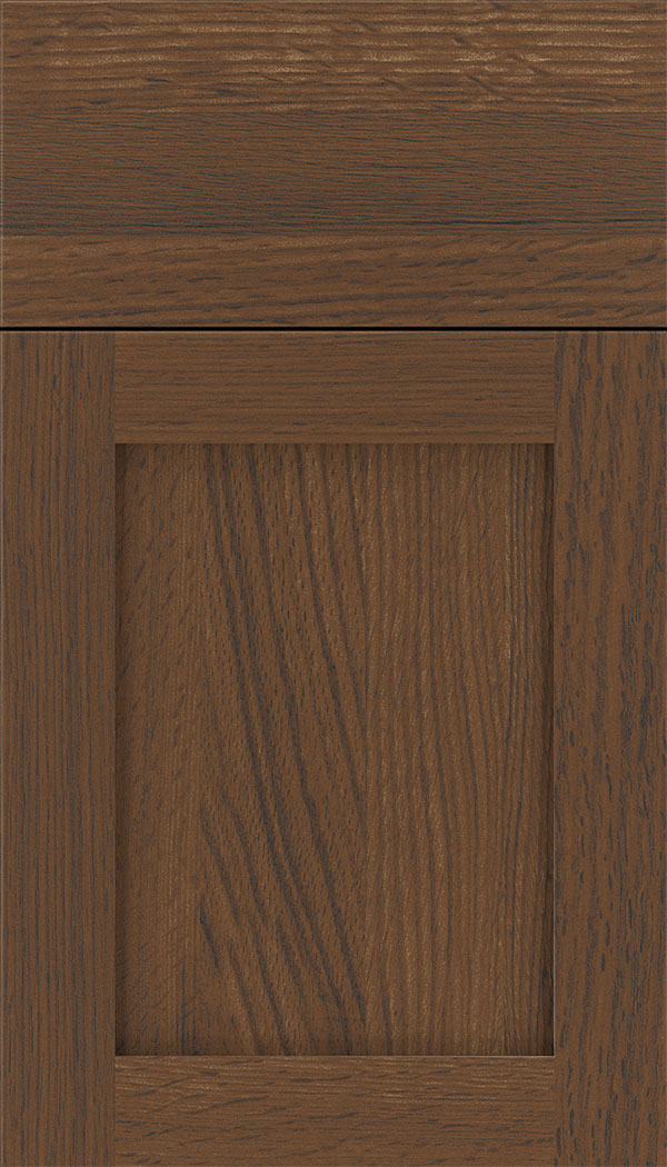Plymouth Rift Oak shaker cabinet door in Toffee