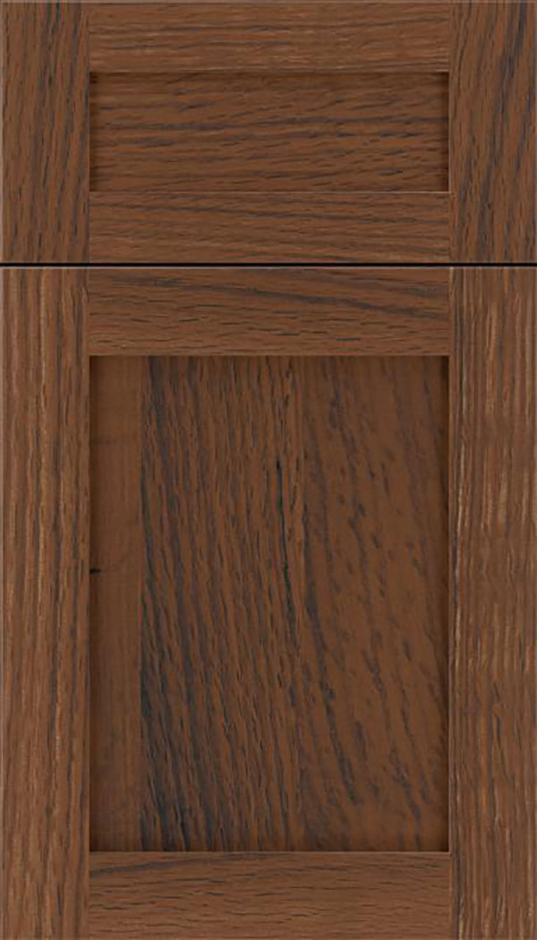 Salem 5pc Rift Oak shaker cabinet door in Toffee