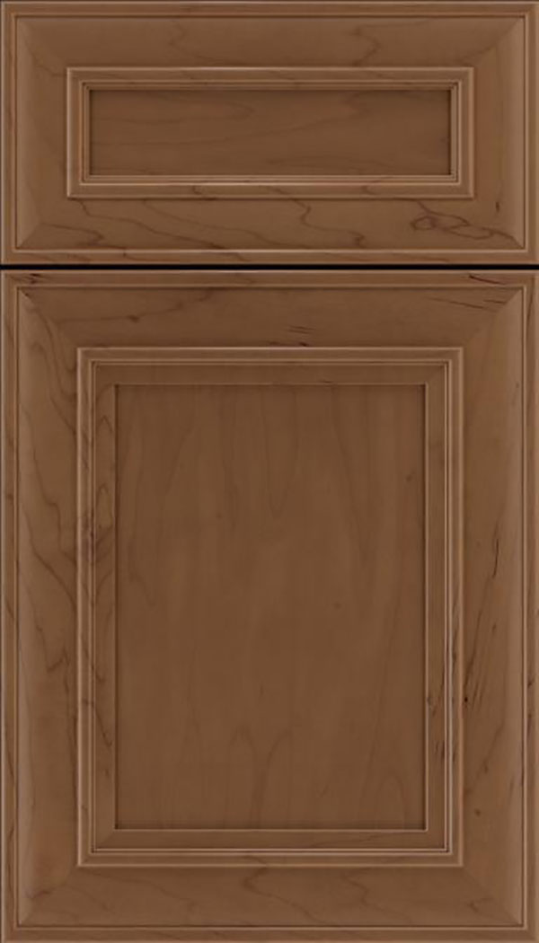 Sheffield 5pc Maple recessed panel cabinet door in Toffee