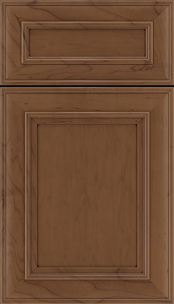 Sheffield 5pc Maple recessed panel cabinet door in Toffee with Mocha glaze