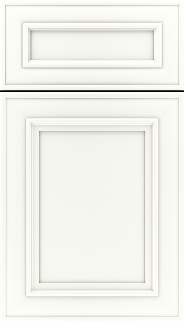 Sheffield 5pc Maple recessed panel cabinet door in Whitecap