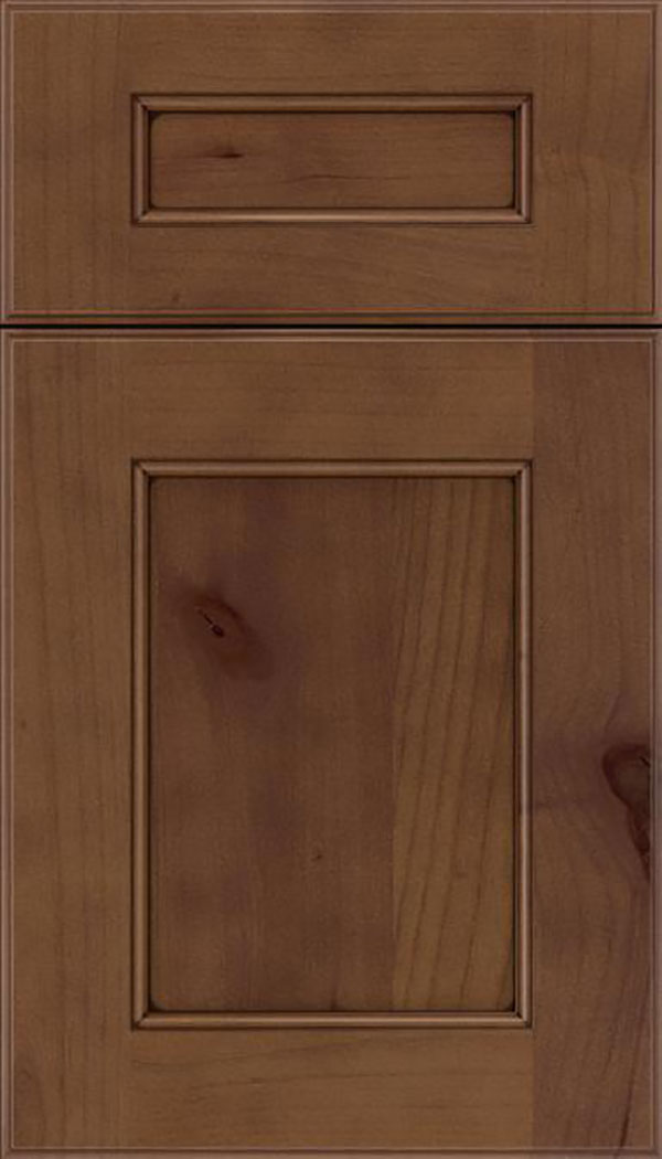 Tamarind 5pc Alder shaker cabinet door in Sienna with Mocha glaze