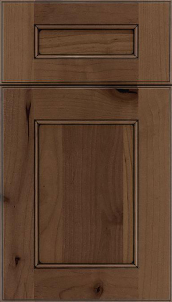 Tamarind 5pc Alder shaker cabinet door in Toffee with Black glaze