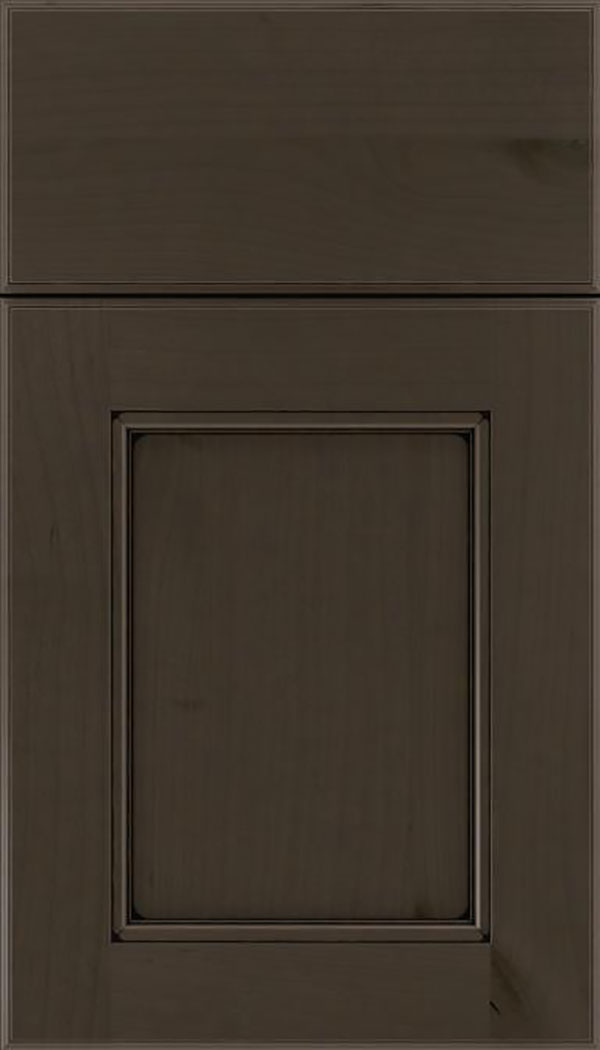 Tamarind Alder shaker cabinet door in Thunder with Black glaze
