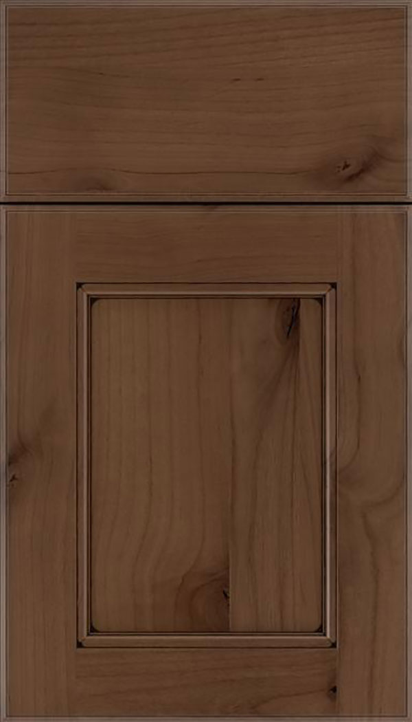 Tamarind Alder shaker cabinet door in Toffee with Black glaze