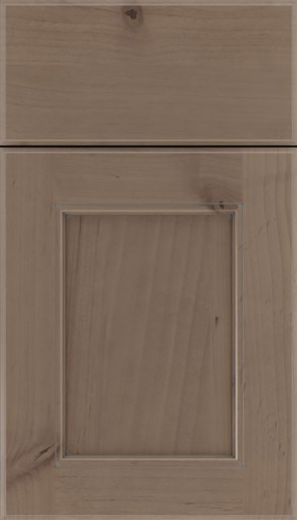 Tamarind Alder shaker cabinet door in Winter with Pewter glaze