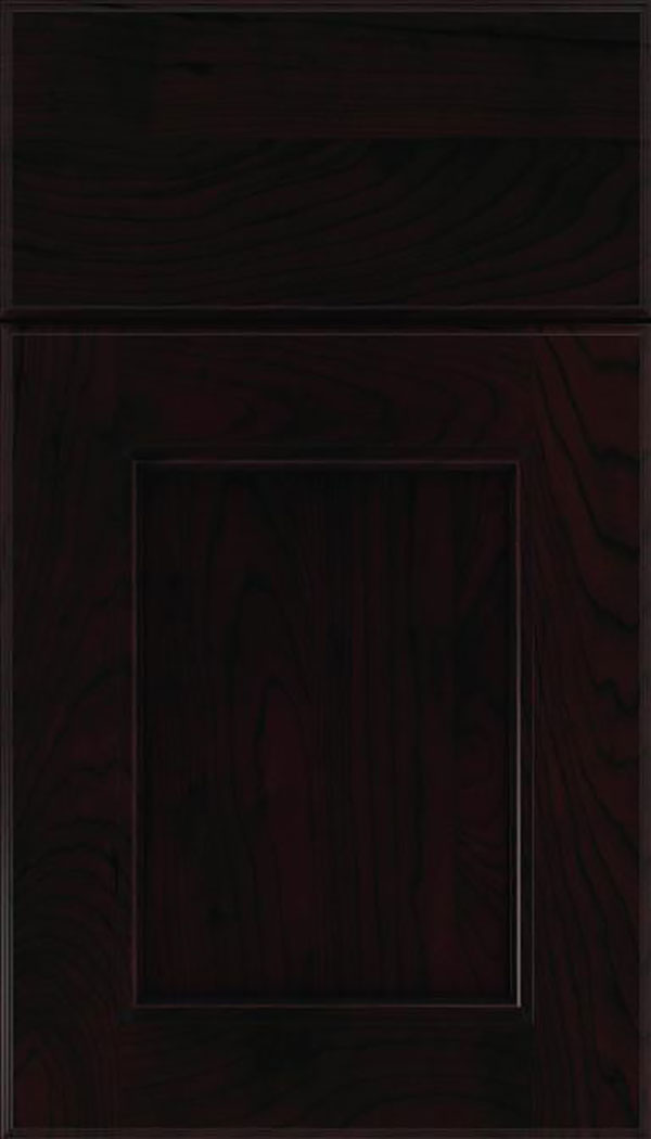 Tamarind Cherry shaker cabinet door in Espresso with Black glaze