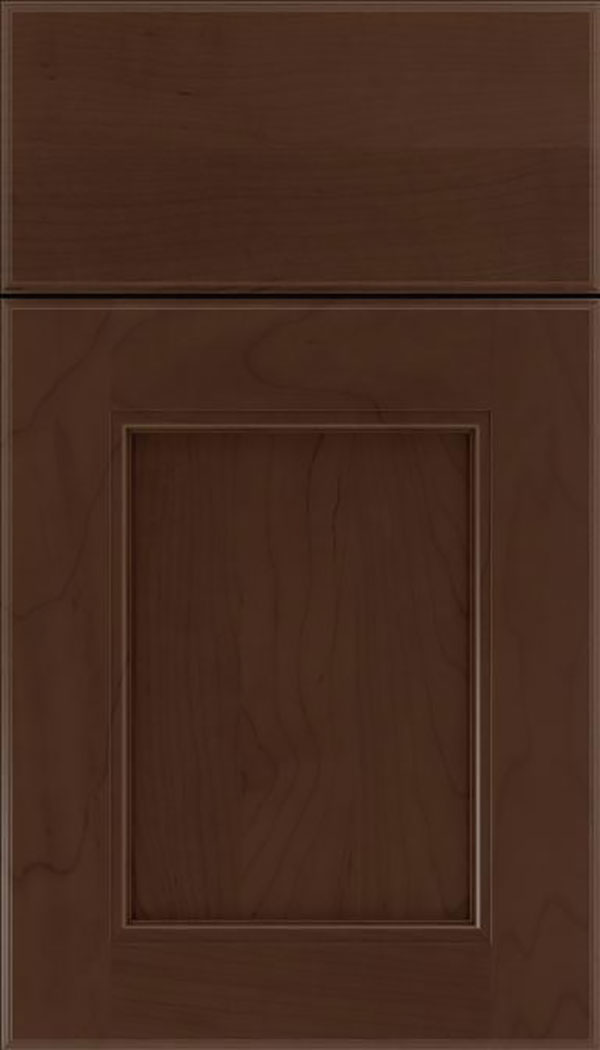 Tamarind Maple shaker cabinet door in Cappuccino