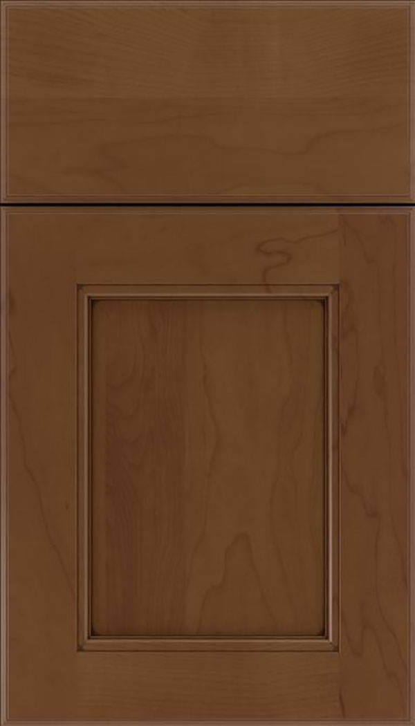 Tamarind Maple shaker cabinet door in Sienna with Mocha glaze