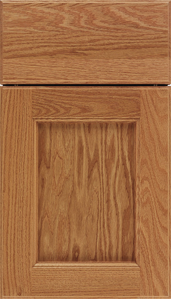Tamarind Oak shaker cabinet door in Spice