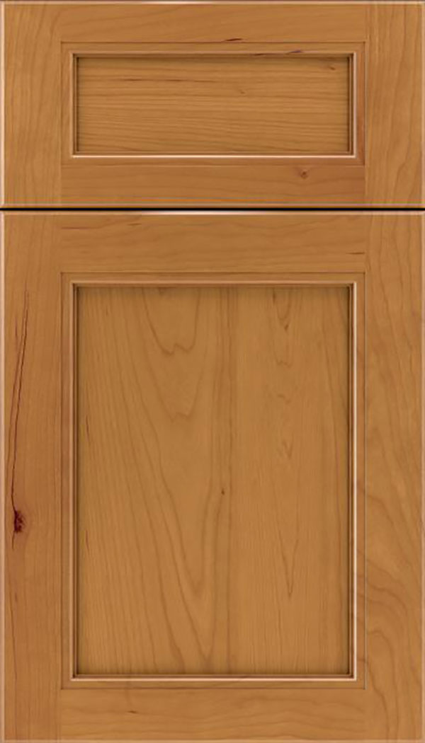 Templeton 5pc Cherry recessed panel cabinet door in Ginger