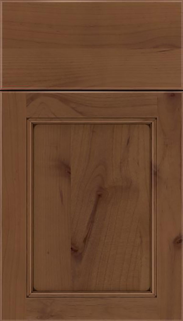 Templeton Alder recessed panel cabinet door in Sienna with Mocha glaze
