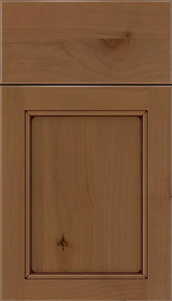 Templeton Alder recessed panel cabinet door in Tuscan with Mocha glaze