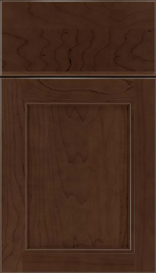 Templeton Maple recessed panel cabinet door in Cappuccino