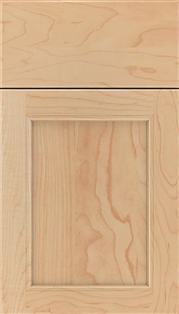 Templeton Maple recessed panel cabinet door in Natural