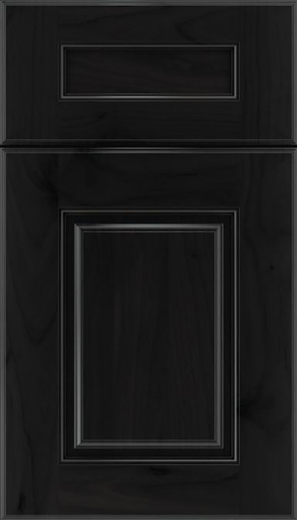 Whittington 5pc Alder raised panel cabinet door in Charcoal