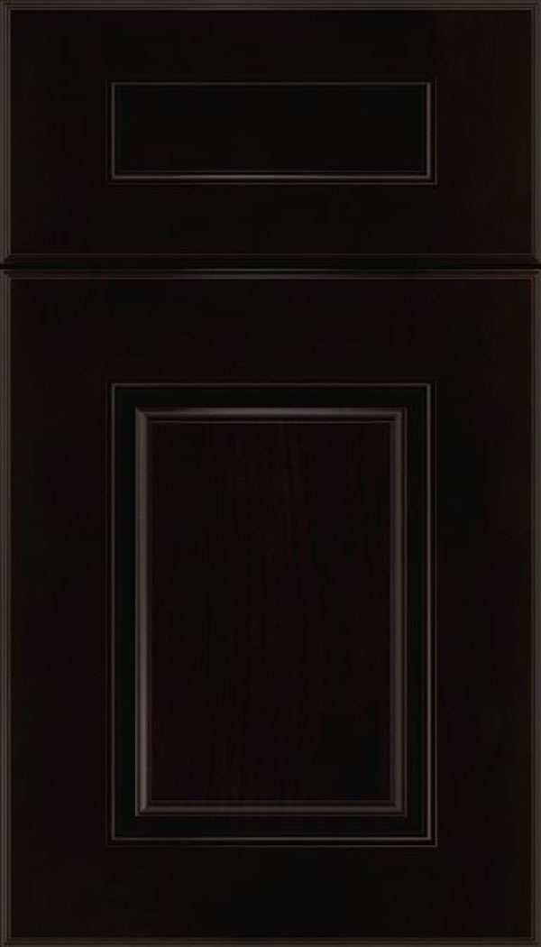 Whittington 5pc Alder raised panel cabinet door in Espresso