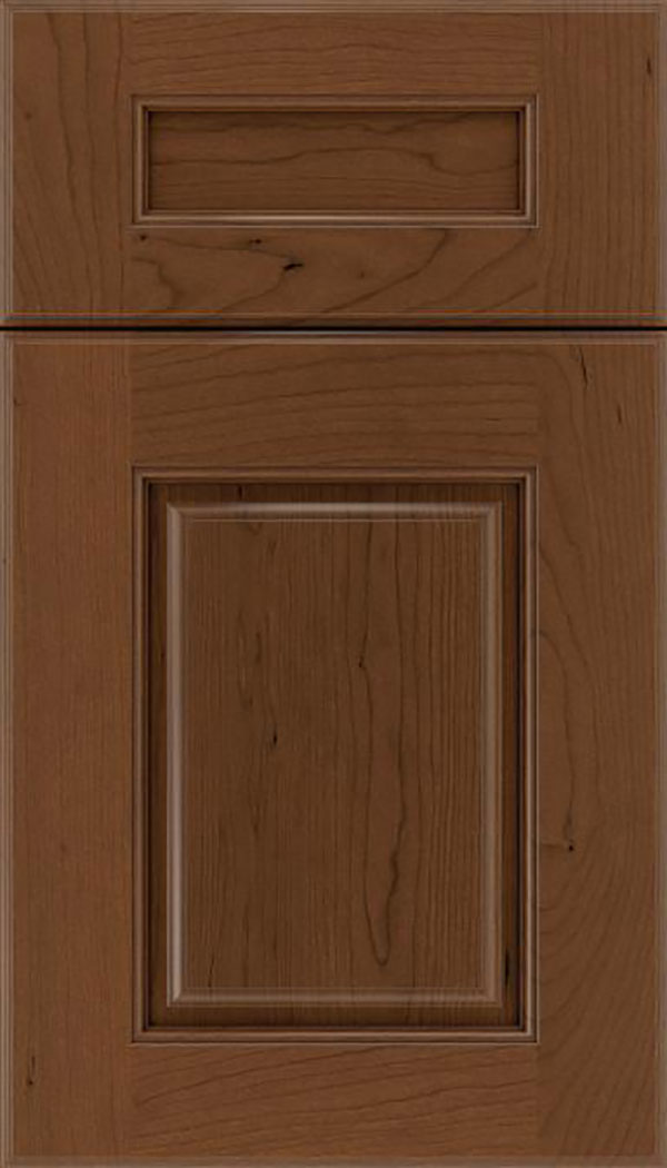 Whittington 5pc Cherry raised panel cabinet door in Sienna with Mocha glaze