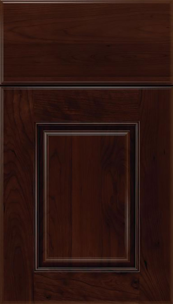 Whittington Cherry raised panel cabinet door in Cappuccino