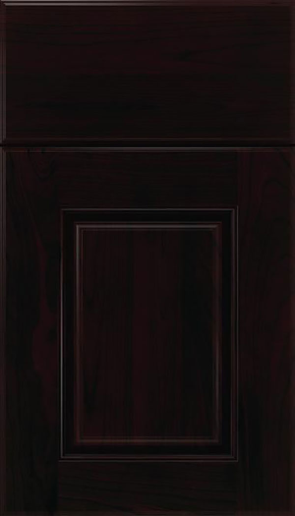 Whittington Cherry raised panel cabinet door in Espresso