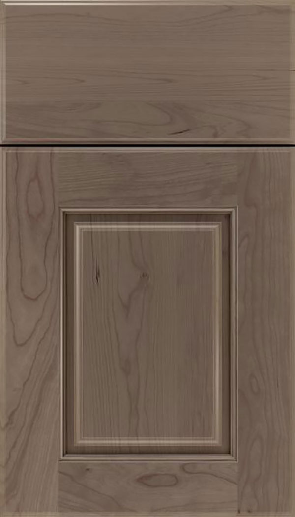 Whittington Cherry raised panel cabinet door in Winter