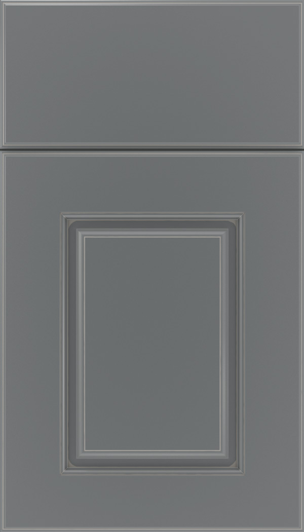 Whittington Maple raised panel cabinet door in Cloudburst with Pewter glaze