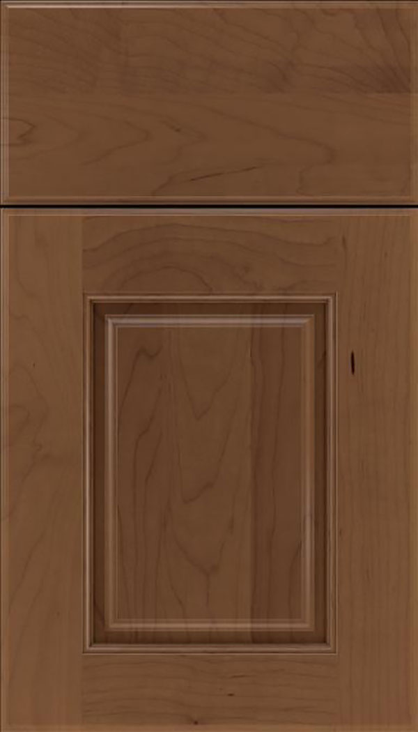 Whittington Maple raised panel cabinet door in Toffee
