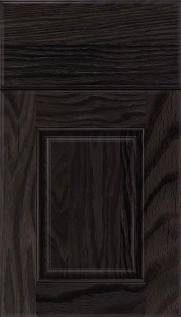 Whittington Oak raised panel cabinet door in Espresso