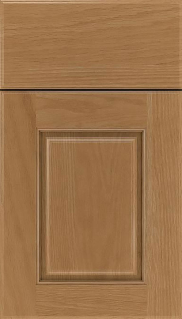 Whittington Oak raised panel cabinet door in Tuscan
