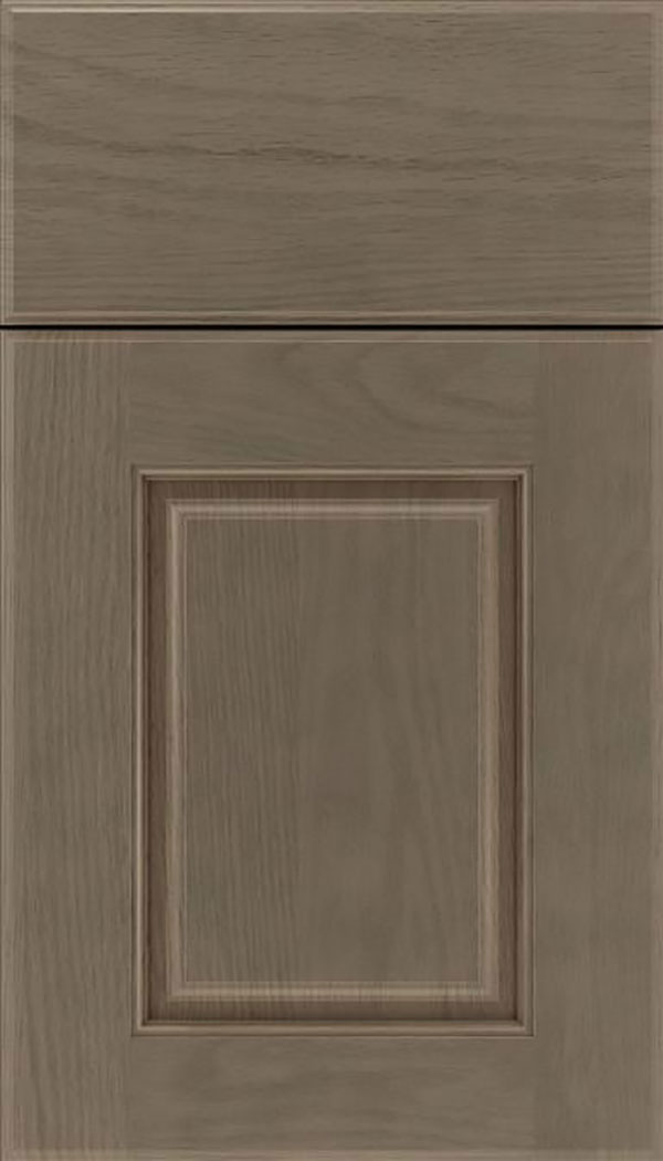 Whittington Oak raised panel cabinet door in Winter