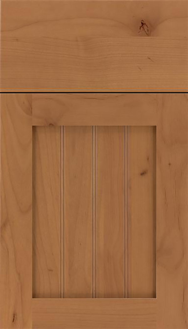 Winfield Alder beadboard cabinet door in Ginger