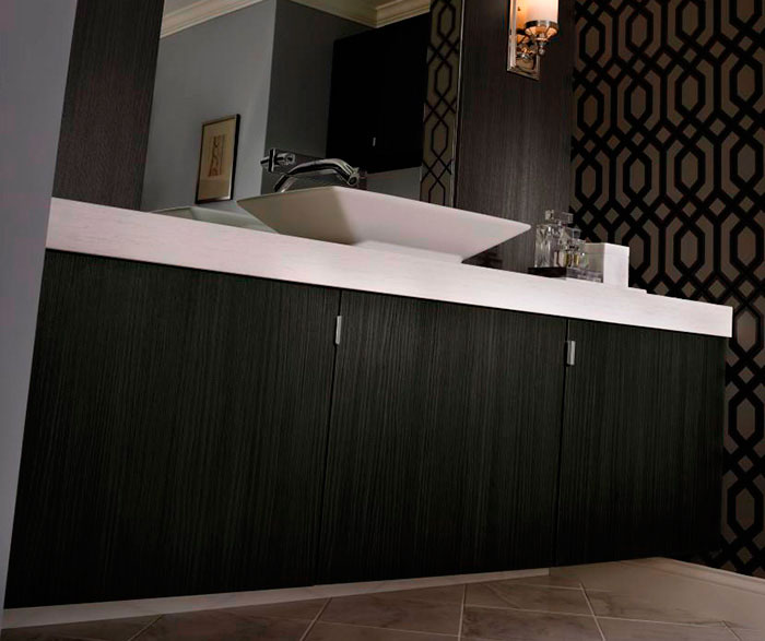 Contemporary Bathroom Vanity in Thermofoil