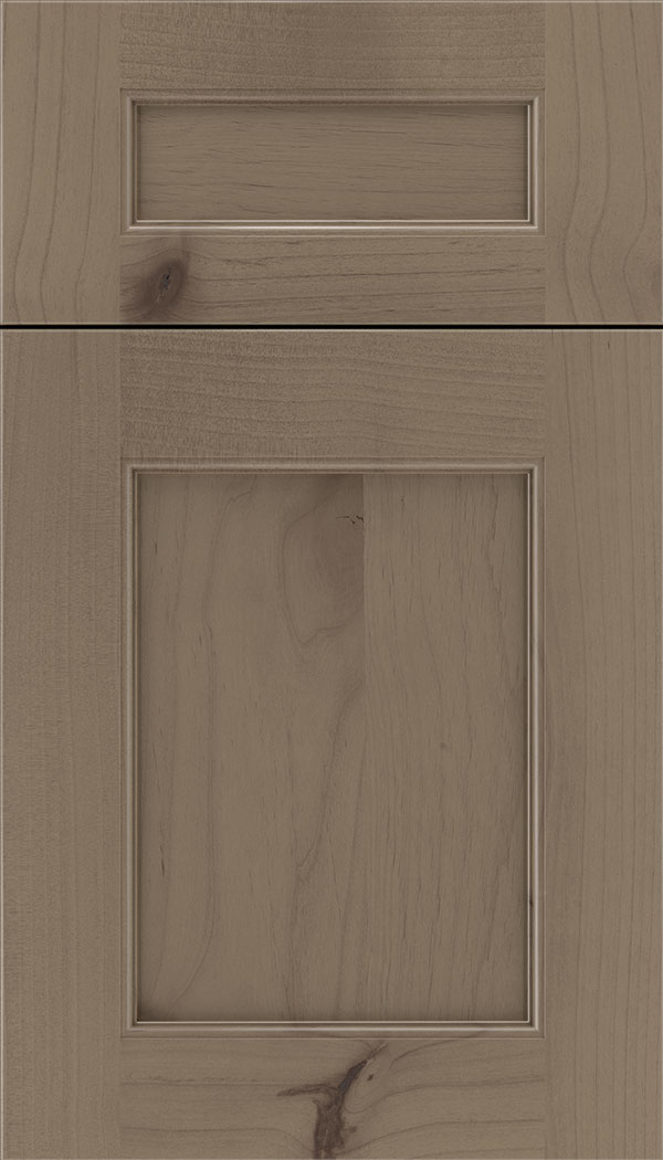 Lexington 5pc Alder recessed panel cabinet door in Winter