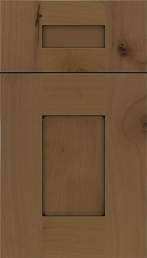 Newhaven 5pc Alder shaker cabinet door in Tuscan with Black glaze