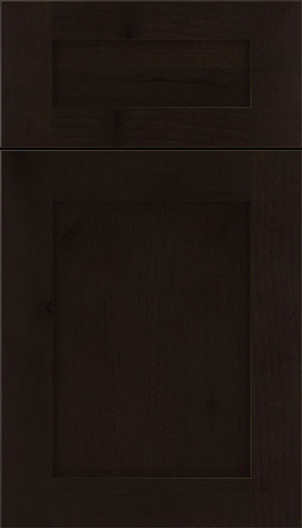 Plymouth 5pc Alder shaker cabinet door in Espresso