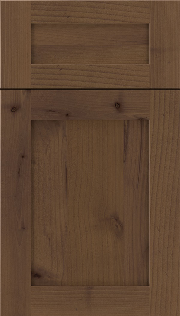 Plymouth 5pc Alder shaker cabinet door in Sienna