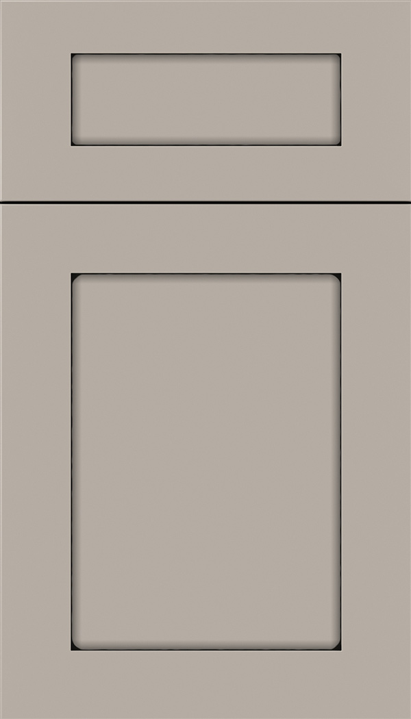 Plymouth 5pc Maple shaker cabinet door in Nimbus with Black glaze